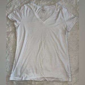Mossimo V-Neck Stretch T-Shirt - White